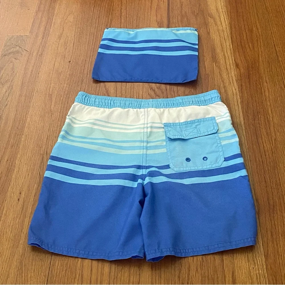 Vineyard Vines Blue and Cream Swim Trunks